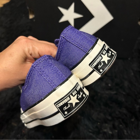CONVERSE Chuck 70 purple denim lace up low top shoes sneakers sz 7.5 new - Picture 5 of 8